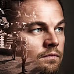 Dom Cobb (Leonardo DiCaprio) in Inceptiomn poster